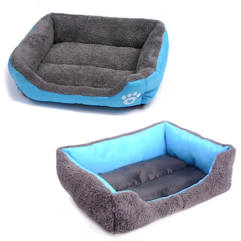 Cama grande para animais de estimação, canil de pelúcia quadrada, verão, lavável, colchão à prova d'água, almofada para animais de estimação, cães médios e grandes, suprimentos para animais de estimação