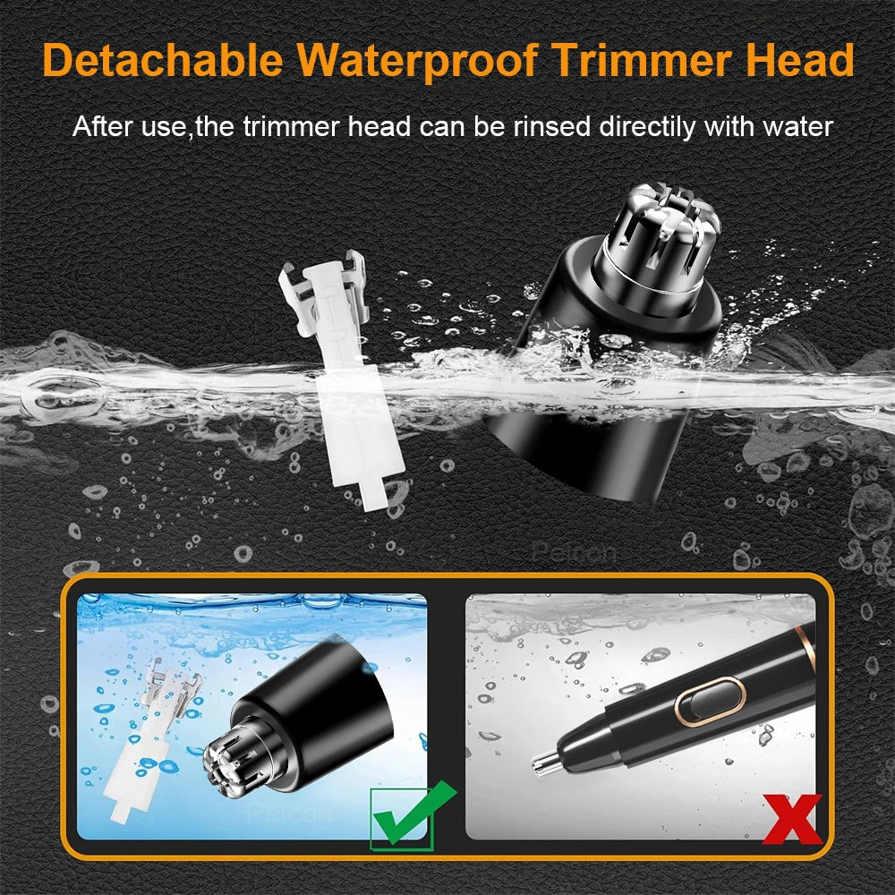 Nose Hair Trimmer Electric Trimmer for Men Nose Hair Removal Painless Nose Trimmer for Nose and Ears Low Noice Nose Hair Clipper